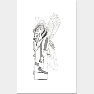 Apkallu Babylonian God Posters and Art